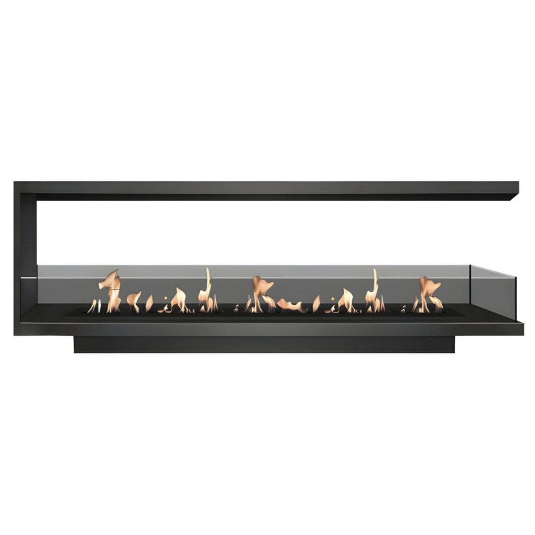 Dreiseitiger Bioethanol Einbaukamin U - SAINT 190
