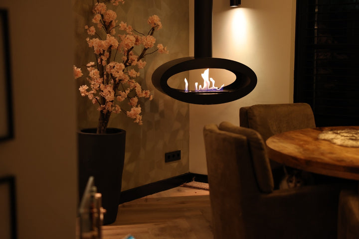 Bioethanol Hängekamin Decke - Tube XL Weiss