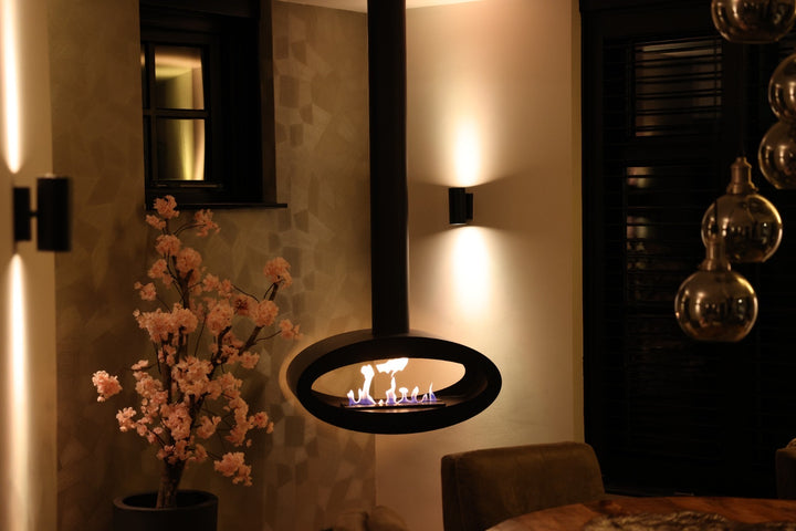 Bioethanol Hängekamin Decke - Tube XL Weiss